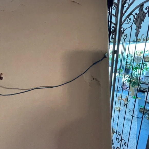 Vintage Blue Cross-Stitch Scenic Winter Art in Wooden Frame - Picture 16 of 16